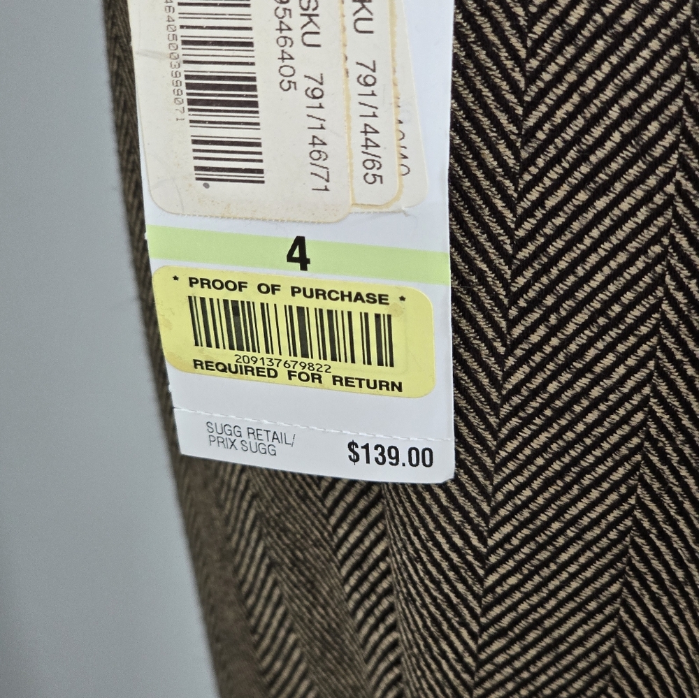 Jones New York NWT Modern Fit Stretch Pants Women's Size 4 - Picture 7 of 11